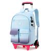 Zaino Scolastico con Ruote Zaino Trolley per Bambine Studentesse Zaino a Ruote Trolley Borsa Scolastica Trolley da Viaggio Bagaglio