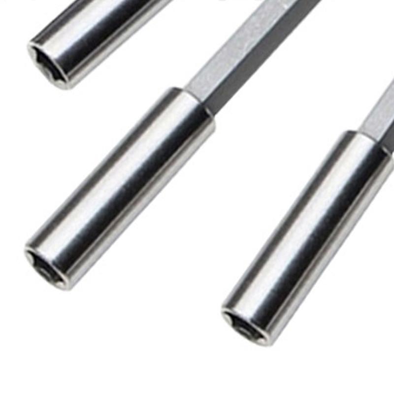 Hexagonal Handle Extended Connecting Rod Magnetic Screw Bits Extension Rod Long Handle Screwdriver Tip Holder Non-Slip Hand Tool
