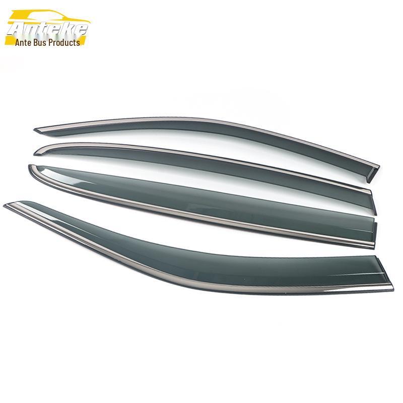 Qoros 5 Rain Guards: 3D Stainless Steel Bright Strips and Decorative Exterior Accessories