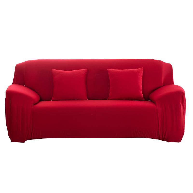 Thick Elastic Sofa Cover Solid Color Slipcover Furniture Protector for Bedroom Office Living Room Home Decor Sofa Cushions