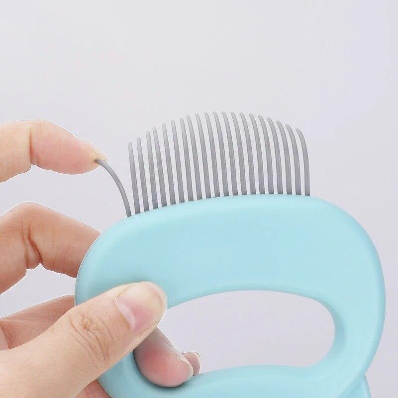 Pet Cat Comb Shell Shape Hair Removal Brush for Long and Short Hair Open Knot Comb Pet Cleaning Grooming Supplies