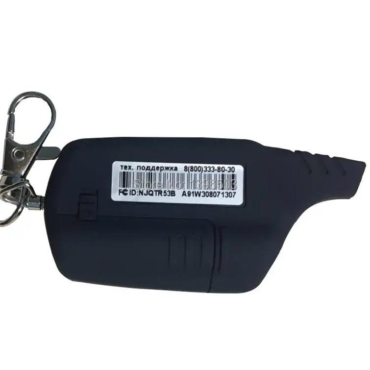 Top Quality A91 LCD Remote Control Key Chain For Russian Keychain Starline A91 Engine Starter Car Anti-theft Alarm System