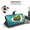 Handmade PU Leather Flip Case for Honor X6a Anti-Slip Shockproof Cover with Wrist Strap & Heart/Rose Cat Designs