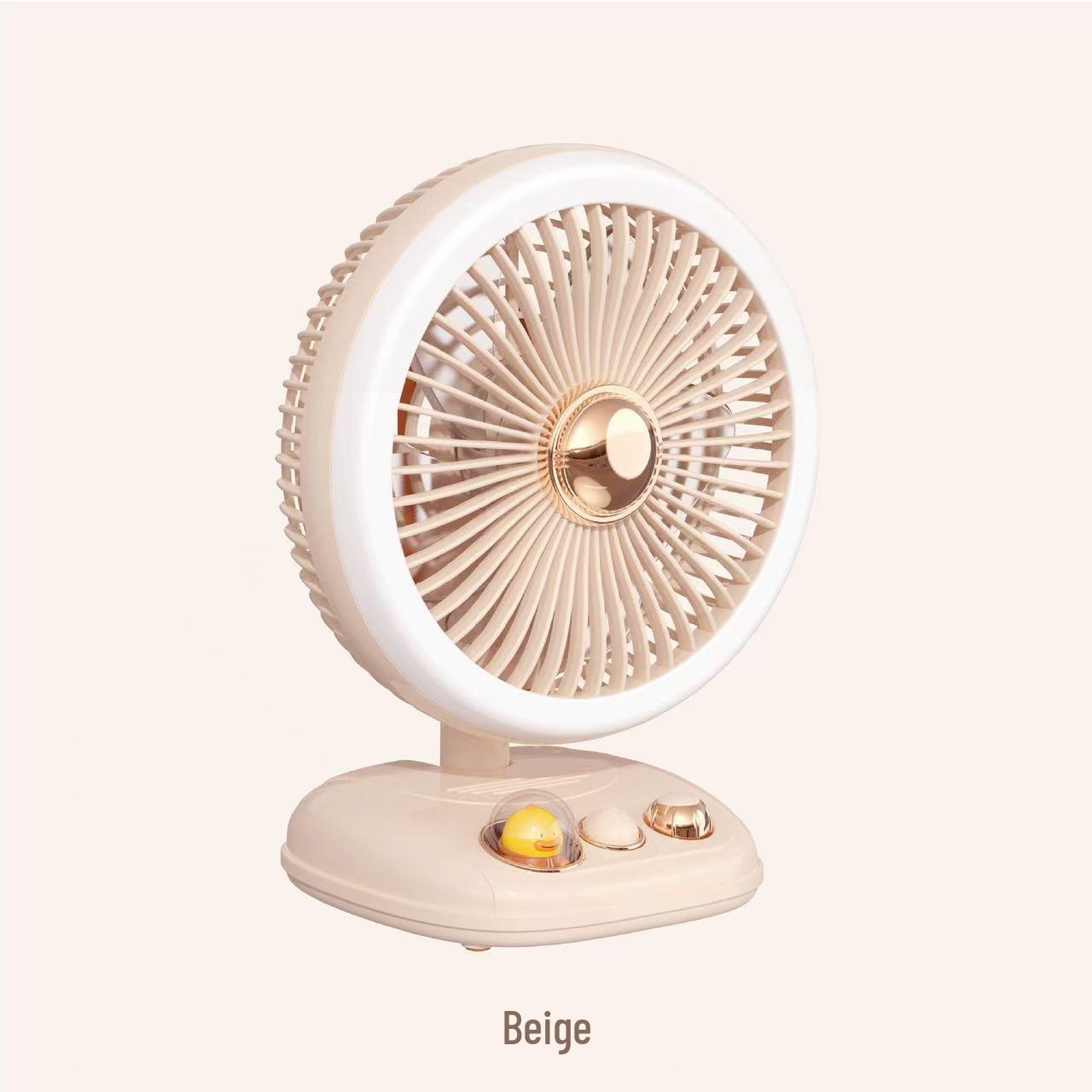 

New Wall-Mounted Mini Portable Desk Fan with USB Charging, Strong Wind Power for Dorms and Homes брудно-білий