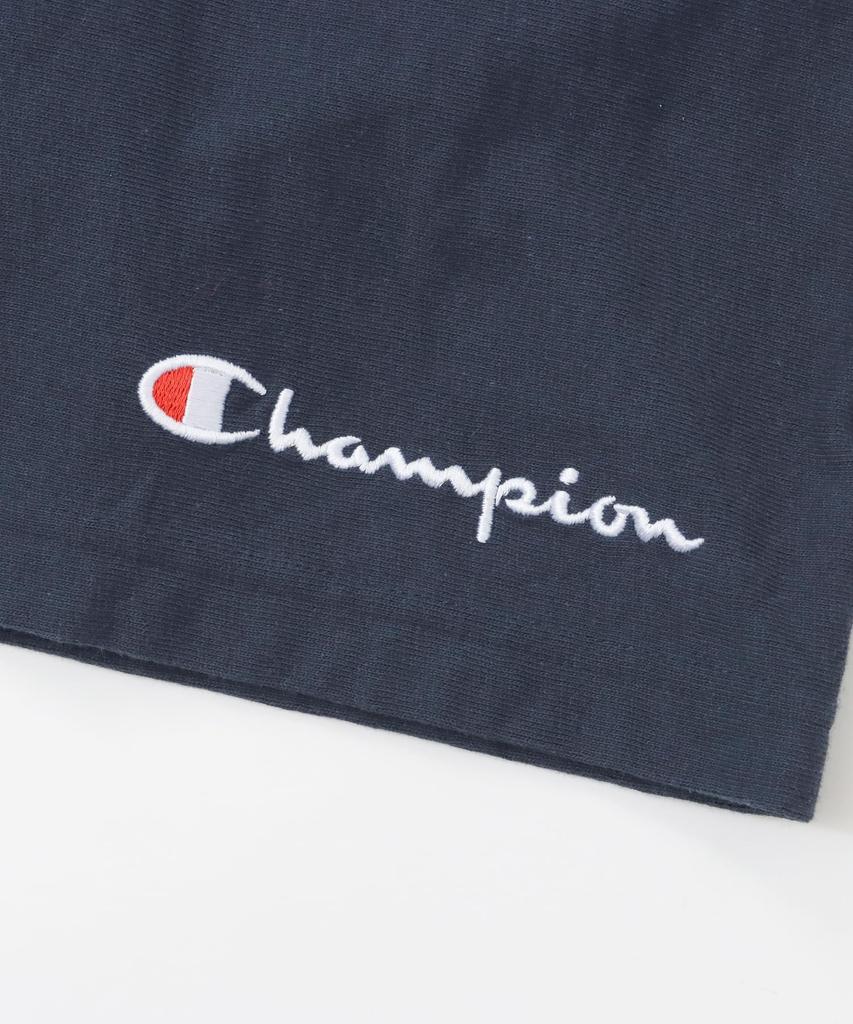 Champion Script Reverse REVERS L Shorts, 100% Cotton, 9.4oz, Embroidered, Ribbed, Logo, Weave(R) Shorts, WEAVE(R) C3-P507, Men's, Navy,