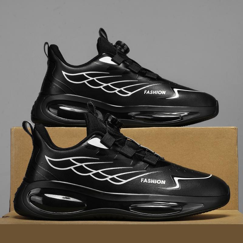 Fashion Trendy Brand Men's Sports Running Shoes Essential for Sports Exams Men's Casual Shoes Breathable Outdoor Hiking Shoes Black