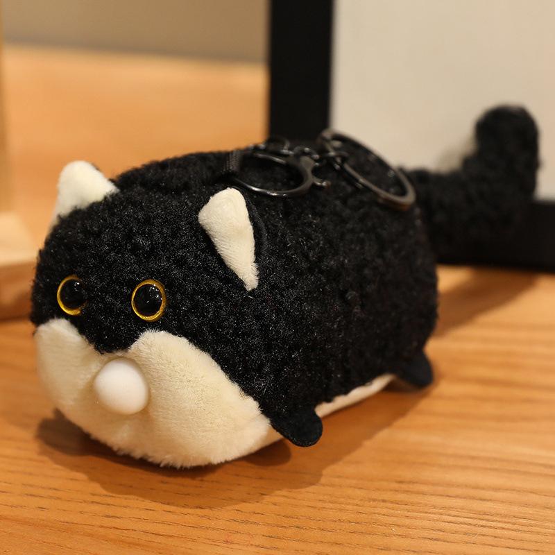 Cartoon Cute Otter Crocodile Bee Spitting Bubbles and Pinching Plush Toy Pendant Doll Bag Hanging Keychain