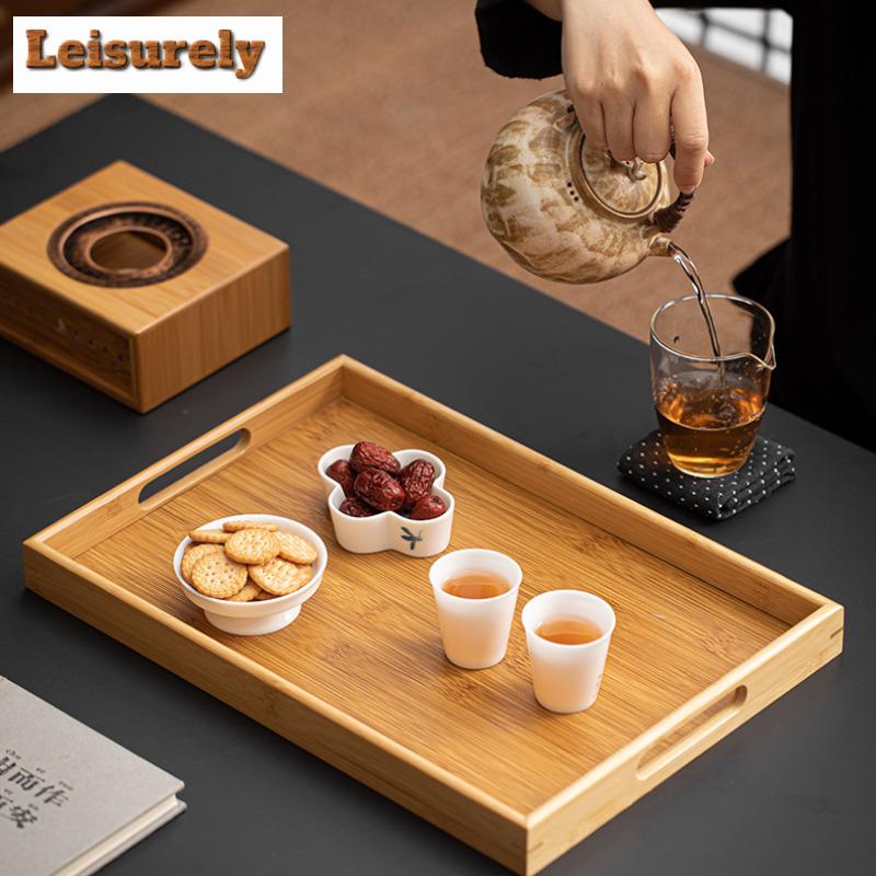 Zne Bamboo Teapot Warmer Luxury Tea Pot With Candle Warmer Set Trivet Tea Stove Kettle Stand Tea Serve Tray Accessories Ornament