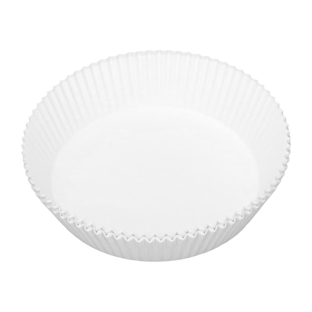 50PCS Disposable Paper Liner Non Stick Kitchen Baking Fryer Oil Paper for Dessert ShopWhite