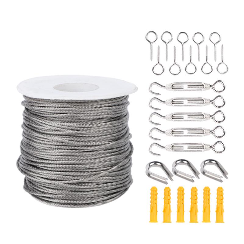Stainless Steel Wire Rope Suspension Kit for Industrial Traction & Lifting