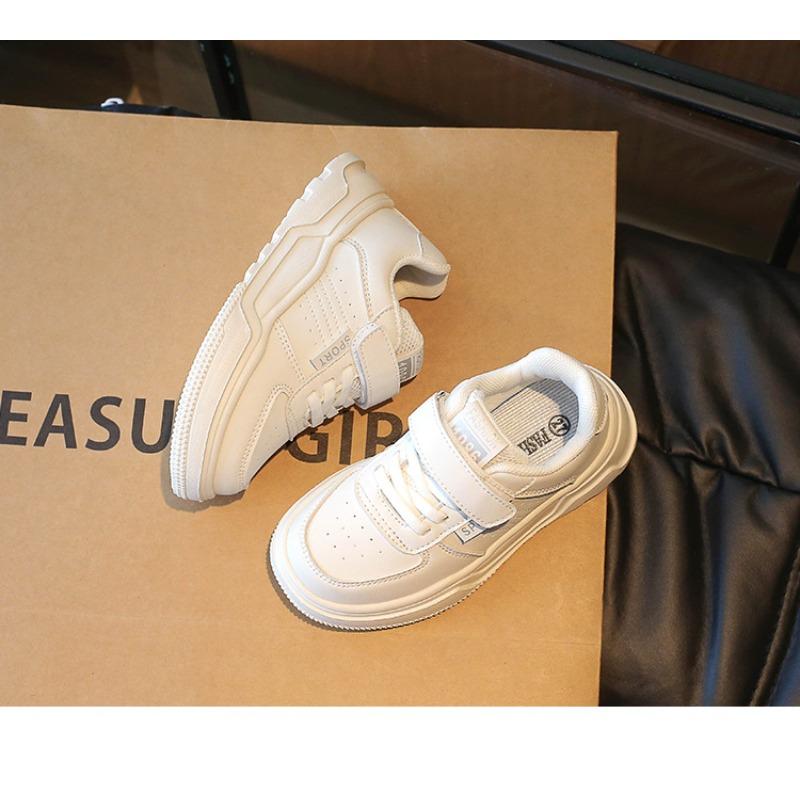 Модные универсальные детские легкие нескользящие белые туфли — фото 6