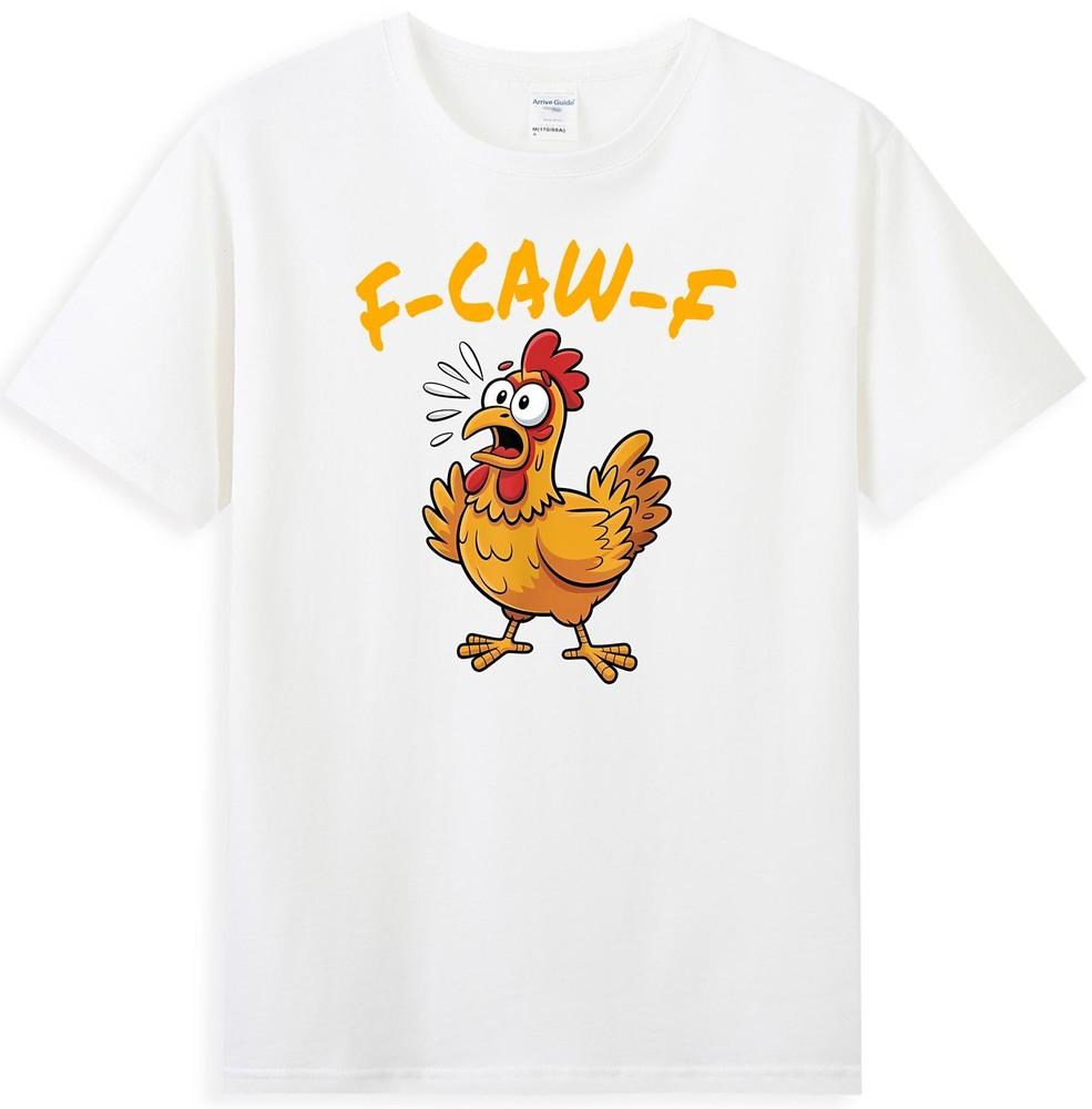 FCawF Chicken Funny Fcawf Chicken Graphic Meme Quote Retro Unisexs TShirt
