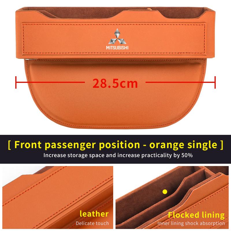 

Car Seat Gap Organizer Seat Crevice Slot Storage Box For Mitsubishi Outlander Pajero Lancer Evolution X Ralliart Asx L200 Triton