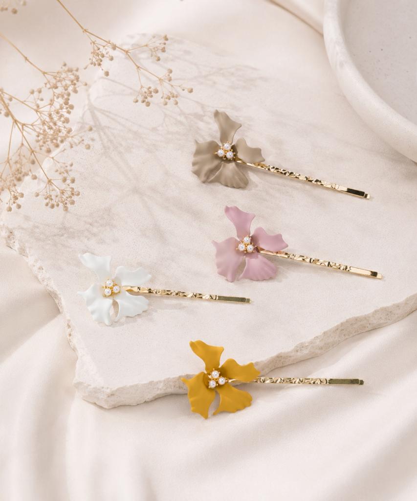 Dana Burton Sweet Iris Pearl Twist Hairpin