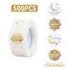 EID Mubarak 500pcs Roll Stickers Ramadan Kareem Gifts Packaging Seal Stickers Islam Muslim Festival Party Decor EID Gift Labels