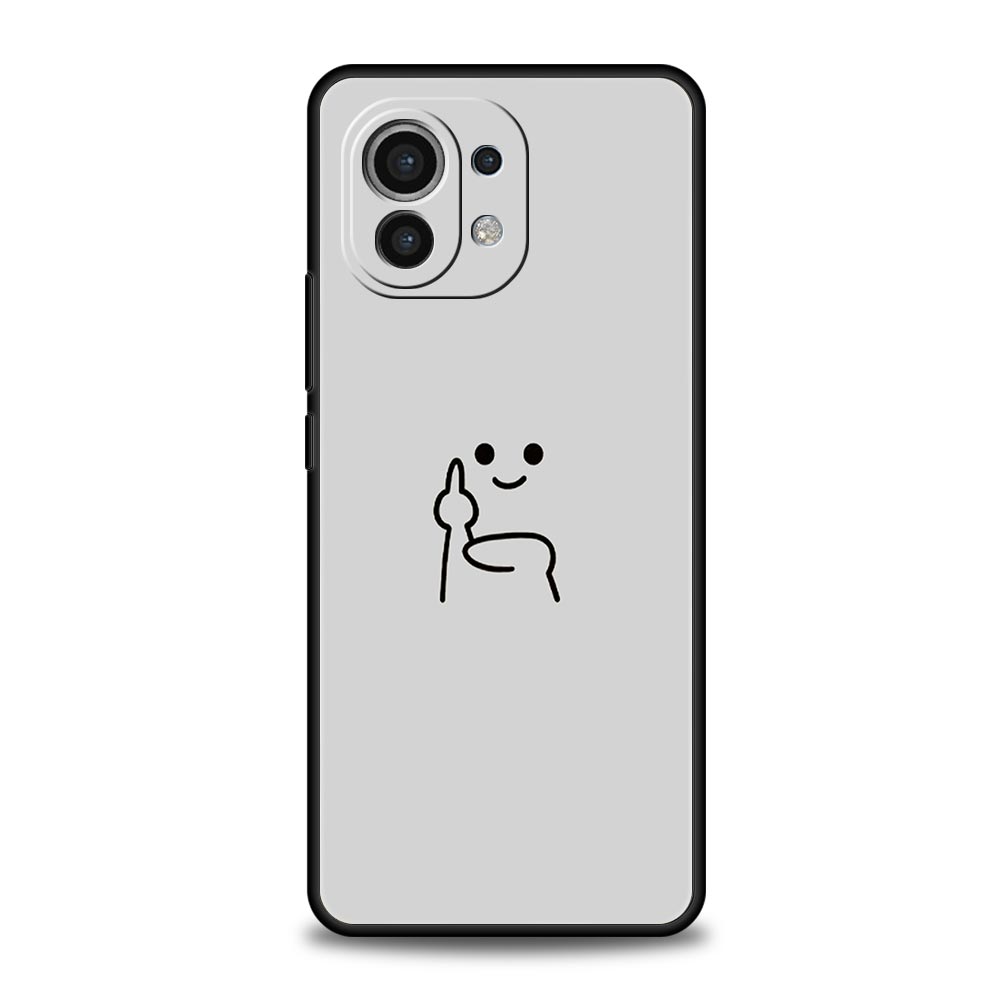 Süße Mittelfinger Handyhülle Für Xiaomi Mi 17 15T 15 14 14T 13T 12T Pro 12 13 Lite 5G 11T Poco X6 X7 X5 Pro Weiche Hülle