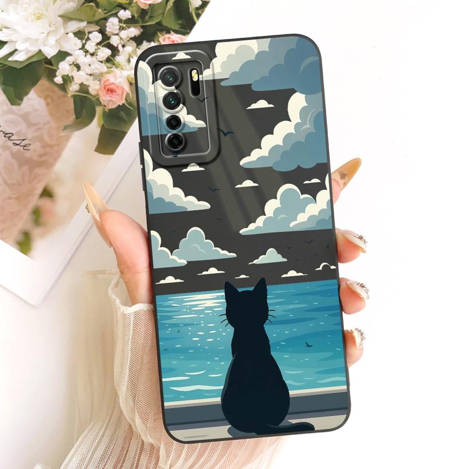 For Huawei Nova 7 SE Case P40 Lite 5G CDY-NX9B CDY-AN20 Lovely Rabbit Cartoon Soft Silicone Protective Cover For Honor 30S Funda