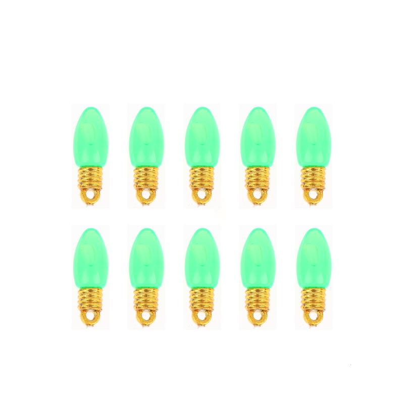 10 Pcs Plastic Colorful Mini Bulb For Making Christmas Party Decor Diy Hanging Lamp Materials