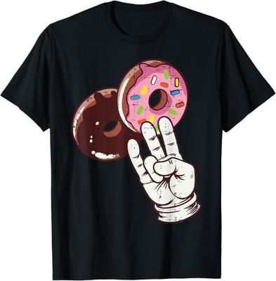 2 Ciambelle Rosa Divertente Inappropriato Umorismo Adulto Battuta Maglietta Uomo Donna