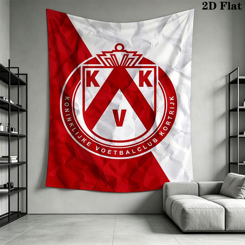 Kortrijk logo Wall Hanging Printed Fabric Blanket Decorative Tapestries for Bedroom Living Room Home Decor