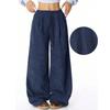 2026 Womens Corduroy Pants Loose Fit Street Style Casual Vintage Trousers