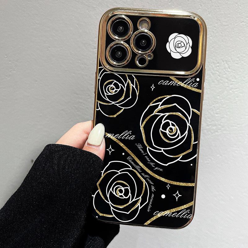 Large Windows Suitable for Apple 15PROMAX 13 Protective Case Big Butterfly Black Soft Shell IPhoneXSMAX Mobile Phone Case