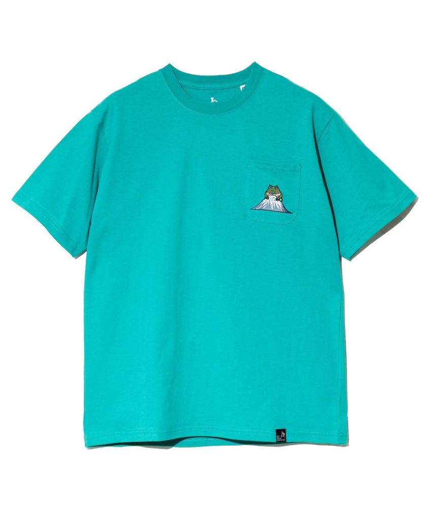 [go slow caravan] 341912 USA/C Various Embroidery PKT TEE Green M