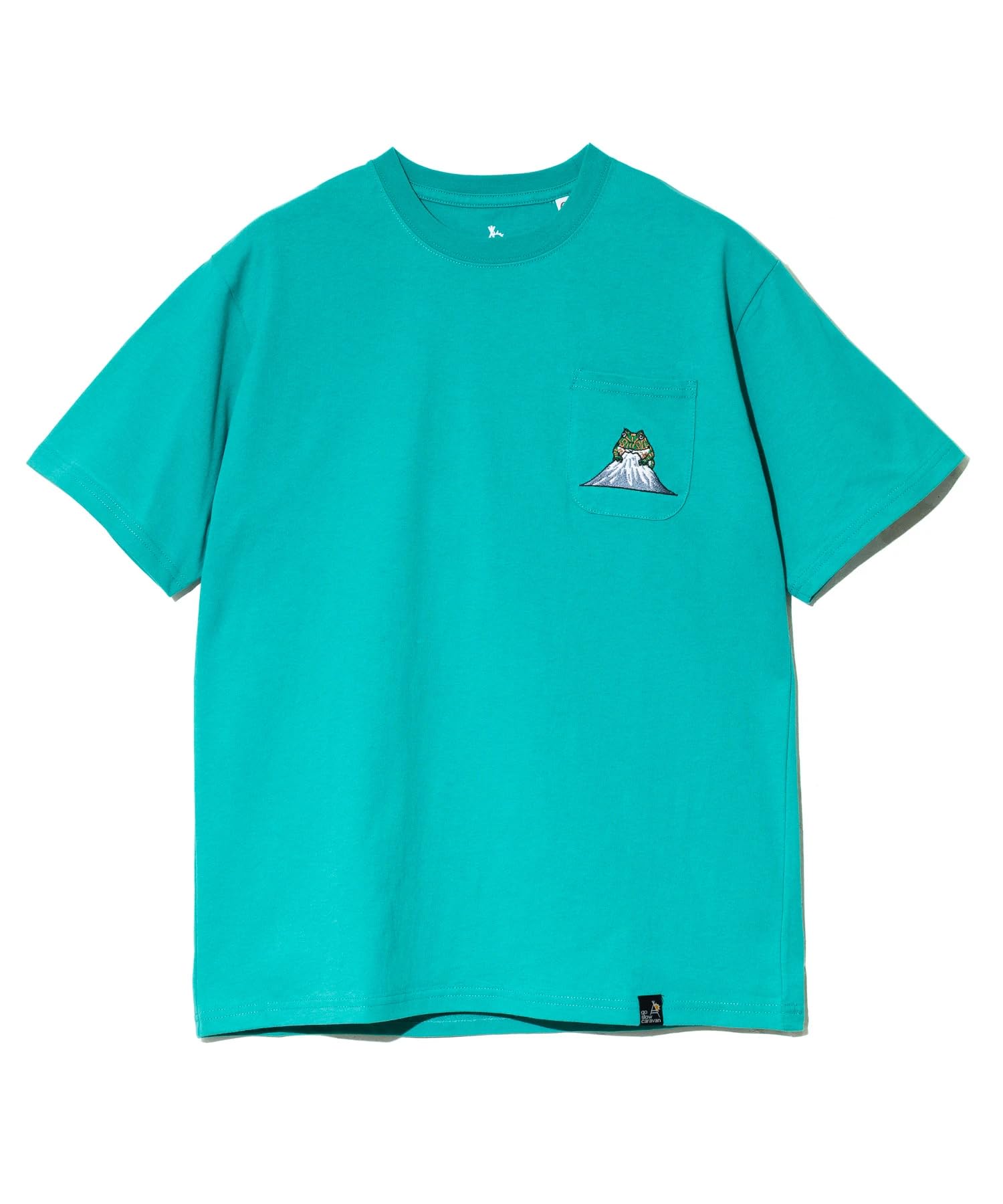 

[go slow caravan] 341912 USA/C Various Embroidery PKT TEE Green M
