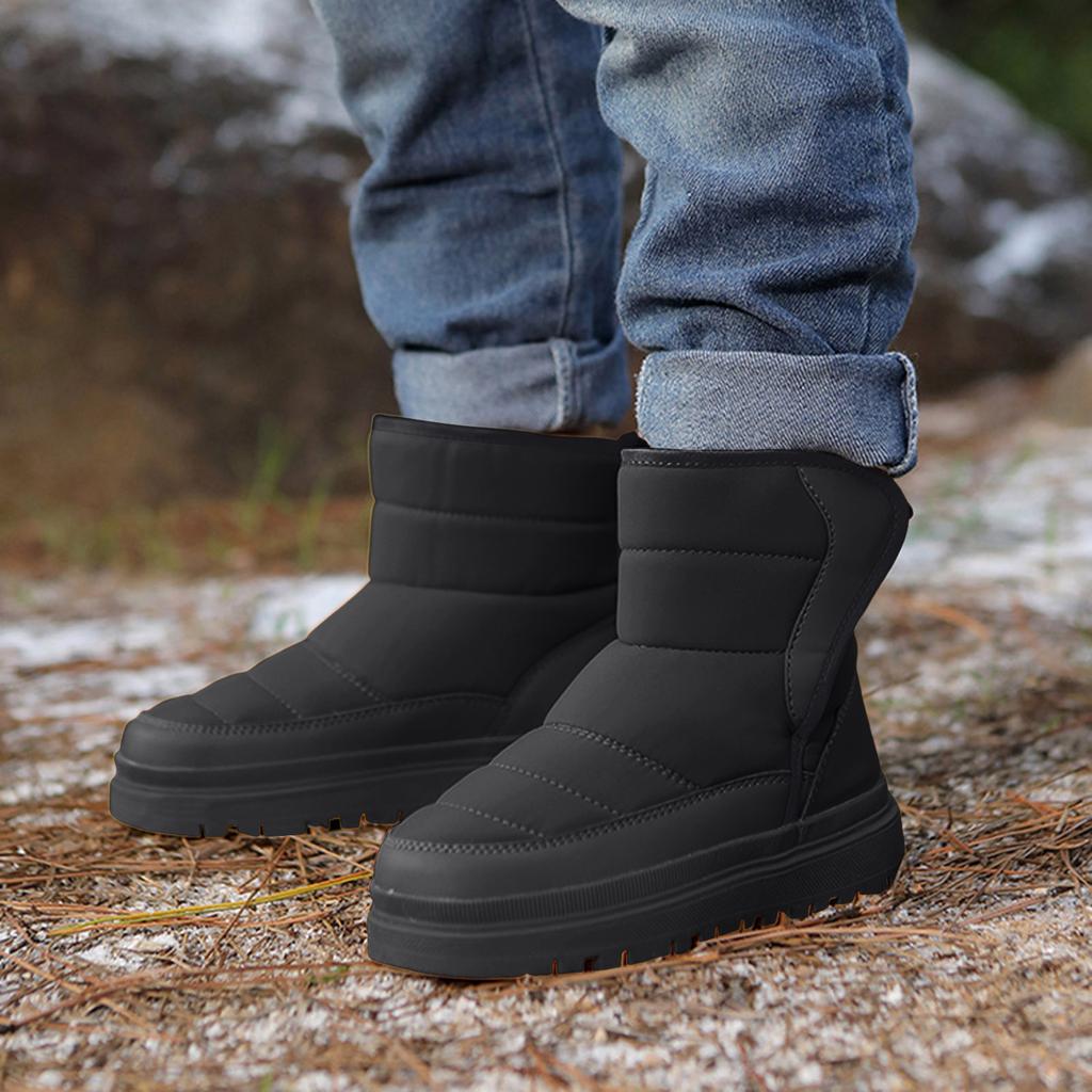Children's Cotton Shoes Winter Waterproof Snow Boots Warm Wear-Resistant Ankle Boots For Boys And Girls Baby Winter Cotton Shoes
