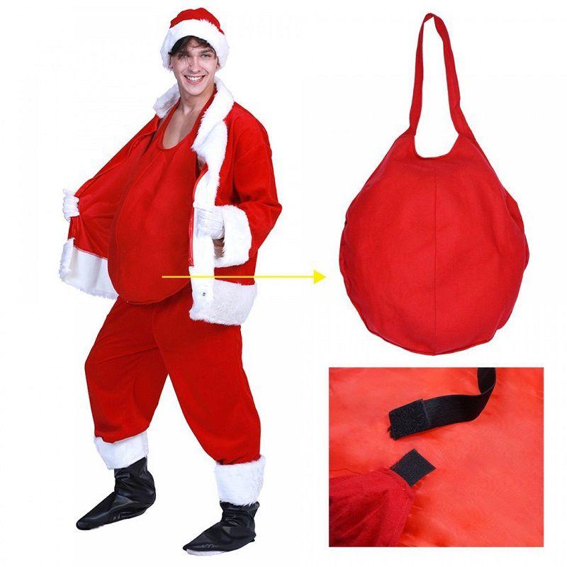 Loose Soft Elastic Closure Christmas Fake Belly For Male And Female