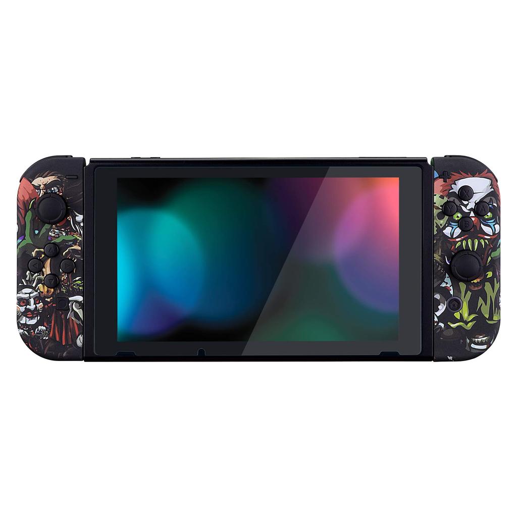 eXtremeRate Replacement Shell for Switch Handheld Controller Housing Case for Switch and Switch OLED with Full Set of DIY Replacement Case for Switch
