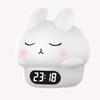 New Animal Party Digital Clock with Night Light: Shy Bunny & Doodle Duck Smart Soft-Light Mini Alarm Clock with Digital Temperature Display