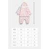 Leopard Patterned Baby Girl Winter Zippered Astronaut Jumpsuit