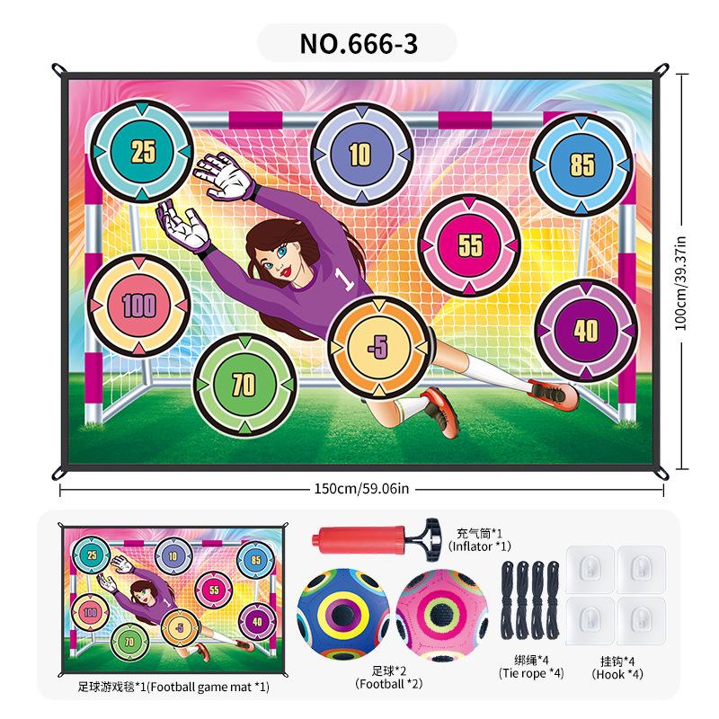 Source Factory Lighting Football Game Pad 1 * 1.5 Meters, Indoor And Outdoor Pasted Ball Scoring Game Sports Toy