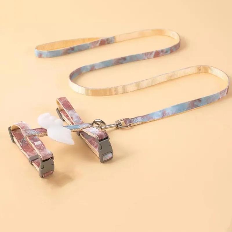 Adjustable Bunny Cat Dog Harness and Leash Set Walking Pet Harnesses for Small Animals Cats Rabbit Mascotas Accessories Supplies
