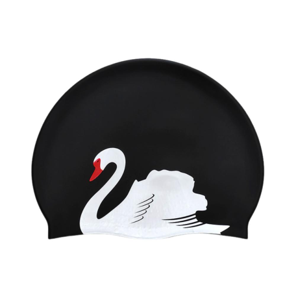Plus Size Swimming Cap Printed Pattern Ear Protection Bathing Caps Elastic Anti Slip Silicone Swim Cap For Long Short Hair