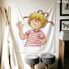Meine Freundin Conni Wall Tapestry Aesthetic Wall Hanging Printed Fabric Blanket Decorative Tapestries for Bedroom Living Room Home Decor