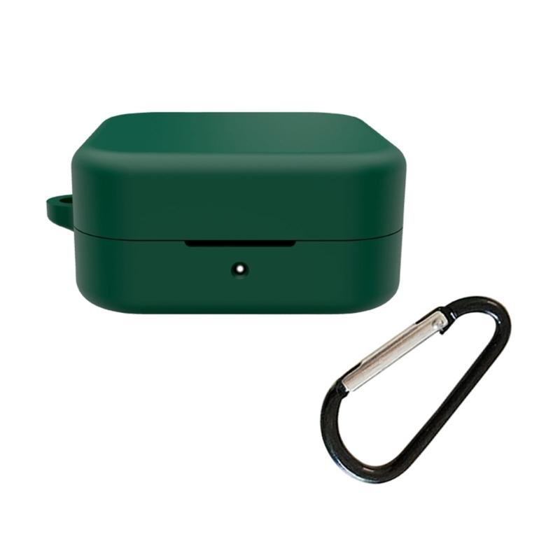 

Для наушников CMF от Nothing Buds защитный чехол резиновый чехол для хранения амортизирующий резиновый чехол легкий чехол зелёный