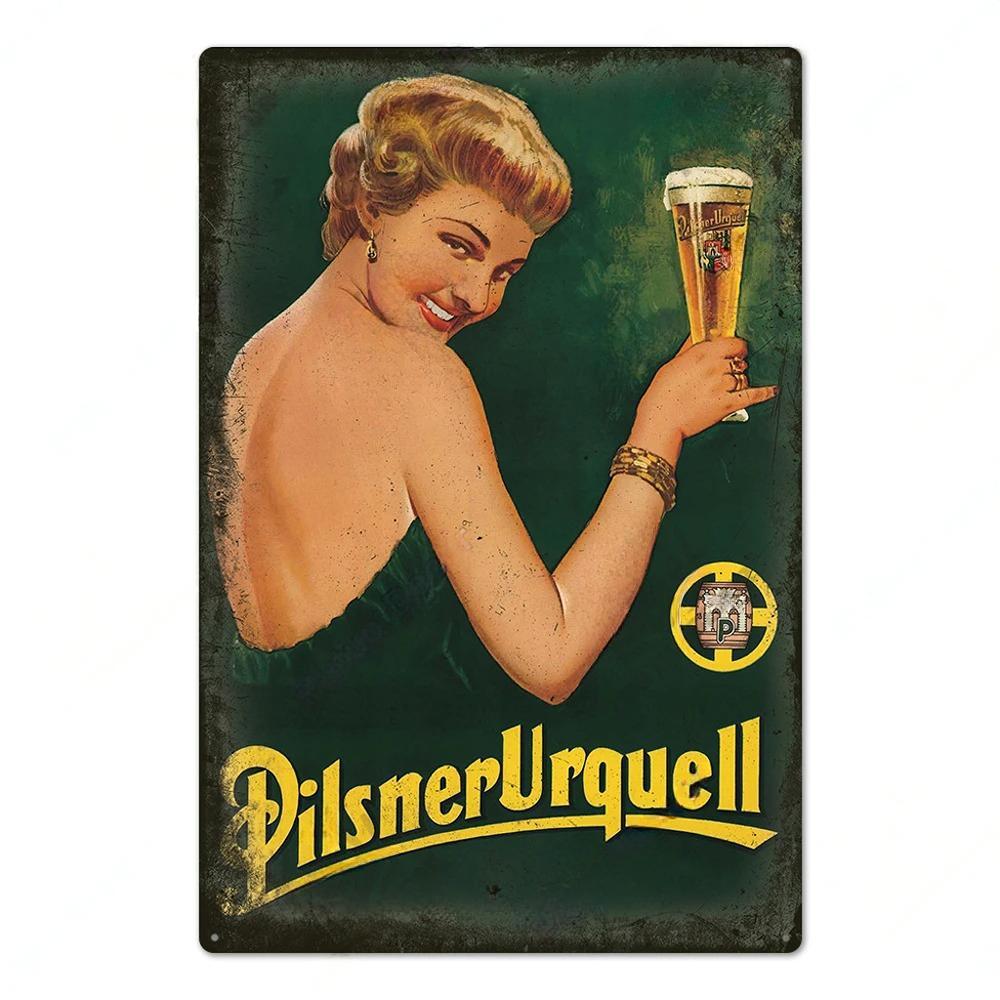 Vintage Germany Beer Brand Posters Decor Metal Signs Plaque Metal Vintage Tin Sign Poster for Pub Man Bar