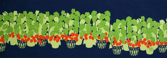 

Dyeing Anbo Hand Towel Day Authentic Dyed Cotton Tokuoka Made in Japan 35cm x 100cm Hozuki Night 100%