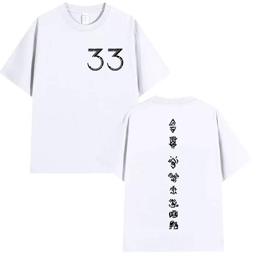 Clair Obscur Expedition 33 T Shirt Men Women Vintage Fashion Cotton Short Sleeve Tshirts Hot Game Fans Gamer Clothing Tshirt