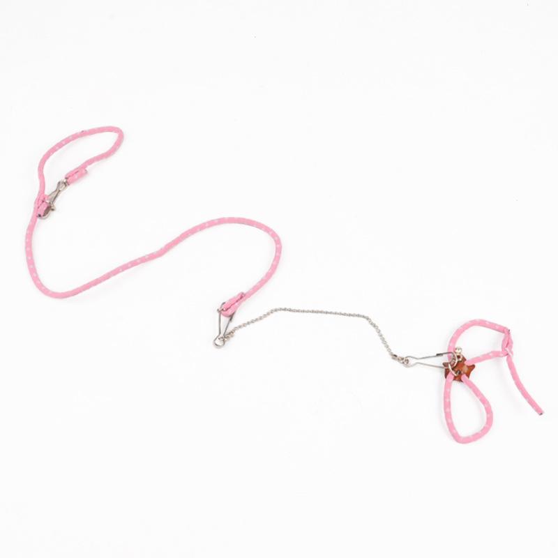 New Small Pet Adjustable Soft Harness Leash Bird Parrot Mouse Hamster Ferrets Rat Pet Pig Leash Guinea Pig Accessories