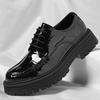 Neue Herrenschuhe Freizeit Dicke Sohle Erhöhend Arbeitsschuhe Niedrig geschnitten Herren Herbst Mode Trendig Britischer Stil Runde Zehenpartie Schuhe 38-44