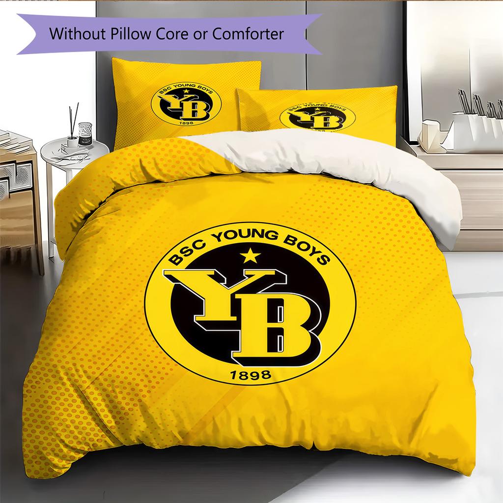 Set Copripiumino Trapuntato Modello BSC Young Boys Decorazione per la Casa Regalo (1 * copripiumino + 2 * federe senza imbottitura)
