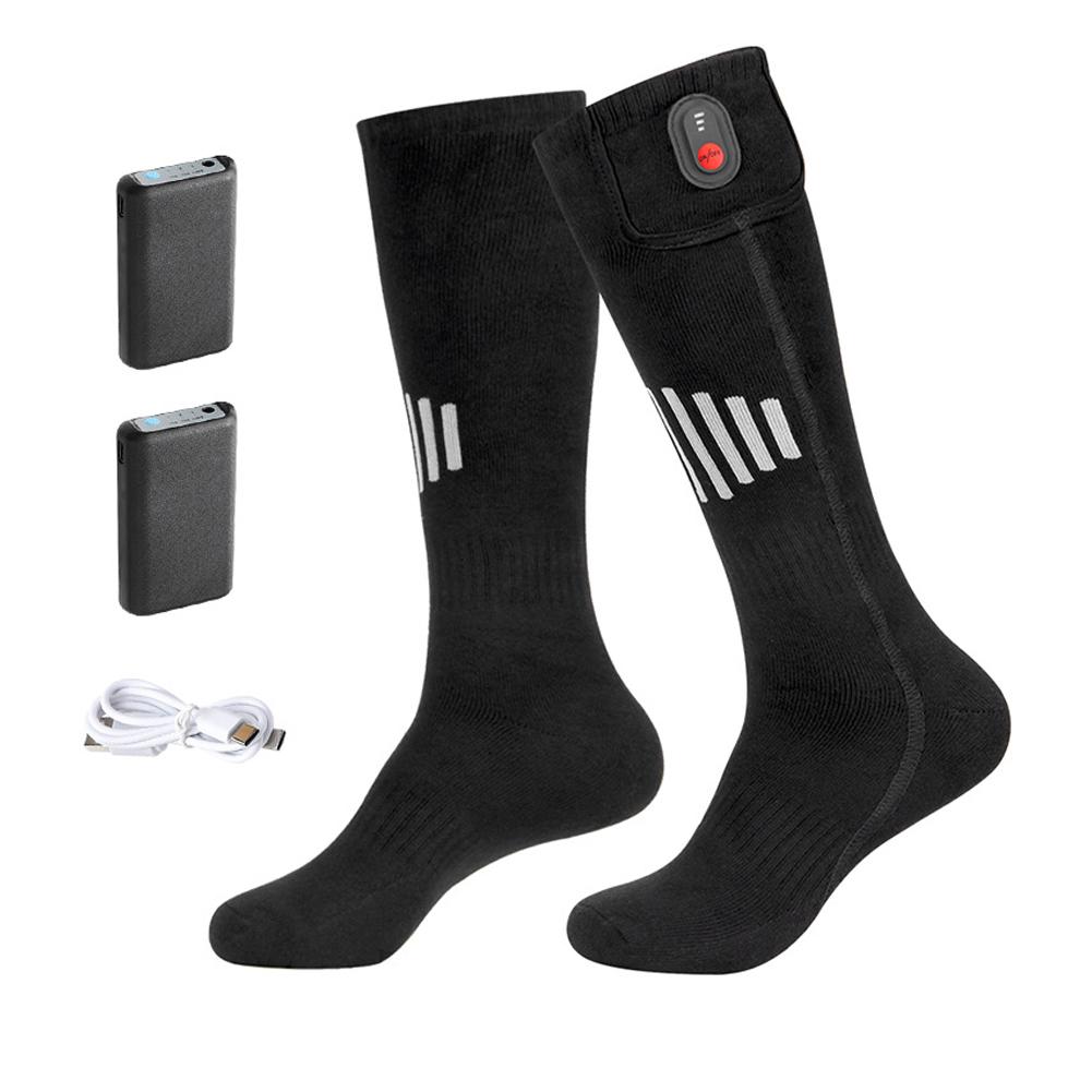 Winter Heated Socks Rechargeable Heating Socks for USB 5000mah Heated Socks Warmth Outdoor Heated Boots Snowmobile Winter Ski