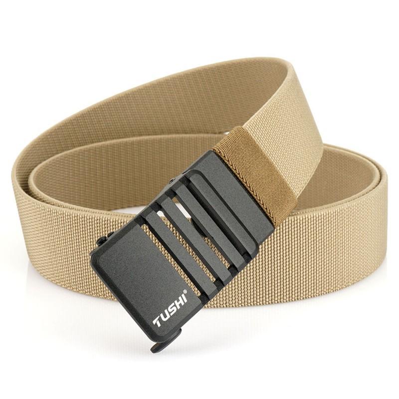 

3.8 Thick Elastic Nylon Cloth Waist Belt All-matching Casual Outdoor Pants Automatic Buckle Men s Batch