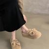 Japanese Leg Socks Jk Autumn and Winter Soft Sister Bow Hairball Mao Mao Single Shoes Velvet Warm Cotton Shoes Doudou Shoes