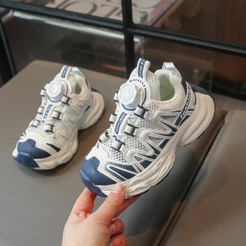 Summer Kids Sneakers Breathable Mesh White Shoes Boys Running Dad Shoes