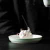 Cute Ceramic Puppy Incense Holder: Sandalwood Incense Burner & Tea Ceremony Ornament for Home Decor