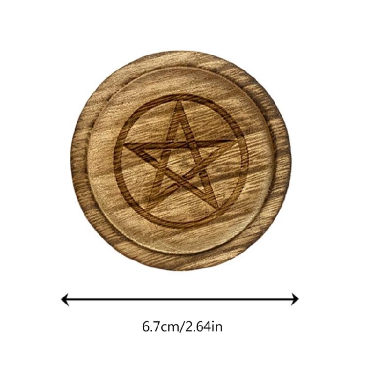 Candle Holder Tray Star Pendulums Dowsing Divination Board Candle Holder Plate